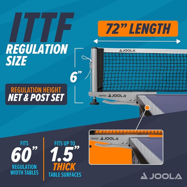 Thumbnail 4 de JOOLA Snapper Professional 72" Table Tennis Net