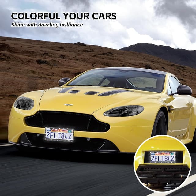 Thumbnail 5 de Luxury Bling License Plate Frames 2 Pack