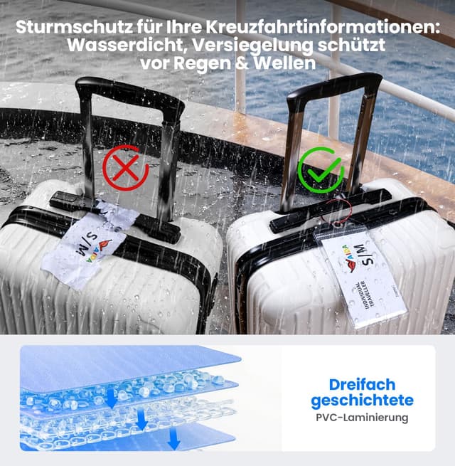 Thumbnail 3 de Honizer Kofferanhänger Kreuzfahrt-Set 6 Stück 19×11 cm