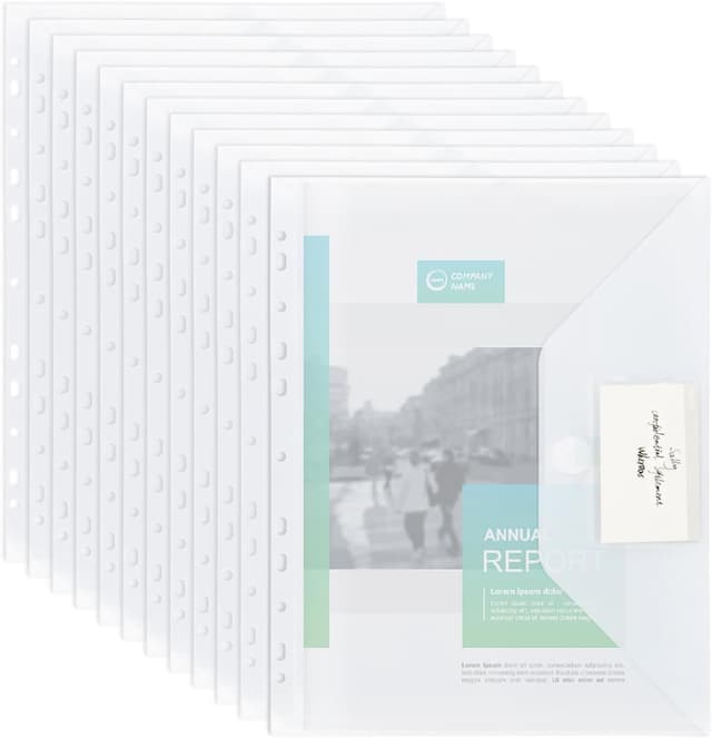 Imagen de MOWETOO 22er A4-Dokumentenmappe, transparent en OfertitasTOP