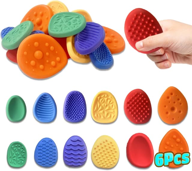 Thumbnail 6 de 36pcs Color Random Fidget Toys Sensory Stones (Textured Worry Stones) for Kids & Teens