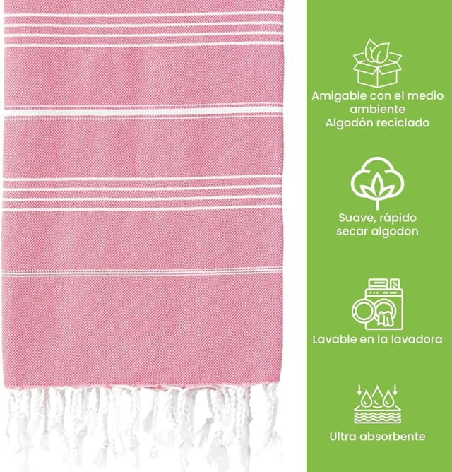 Thumbnail 4 de Mon Bijou ® Toalla XXL de Playa y Sauna, Algodón Sostenible