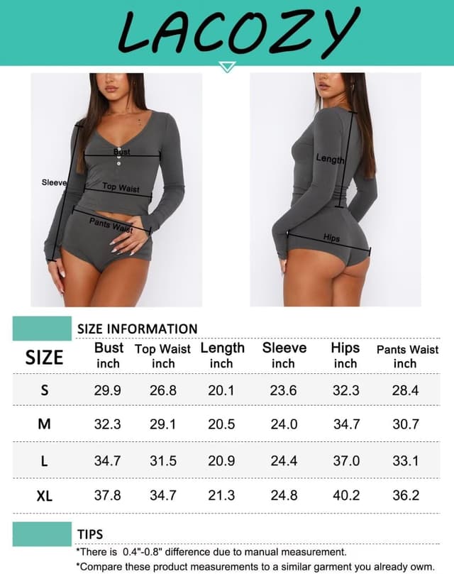 Thumbnail 3 de LACOZY Womens 2 Piece Pajama Set, Rayon Blend