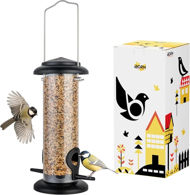 Detalle de iBorn Metal Bird Feeder 8 Inch