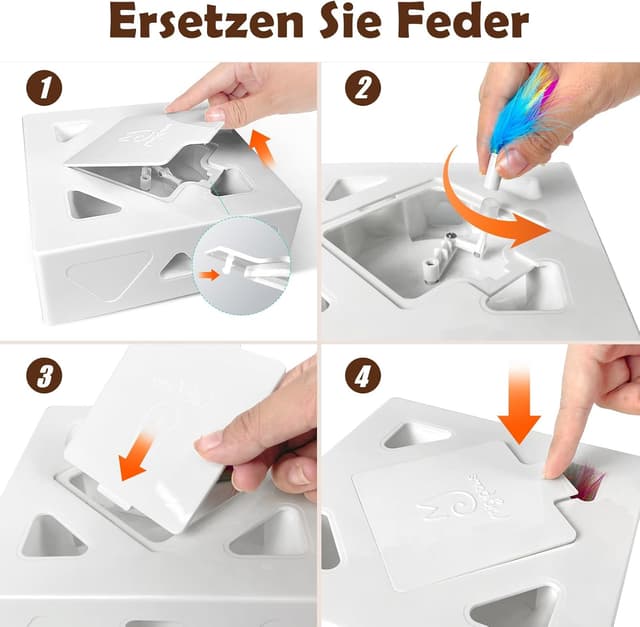 Thumbnail 5 de Migipaws MigiBox Katzenspielzeug 4 Federn đŸ