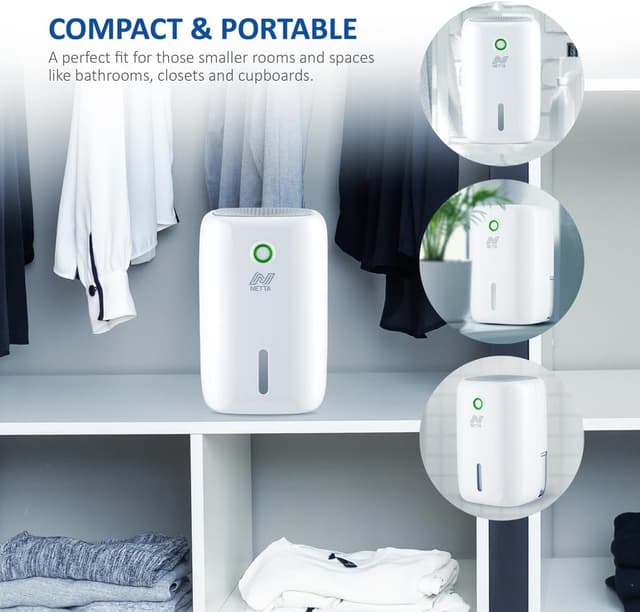 Thumbnail 6 de NETTA Dehumidifier 800ml Mini Air Dehumidifier (White, Energy Class A+++)