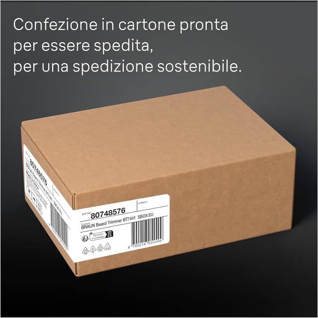Detalle 2 de Braun Series 7 regolabarba uomo e rasoio elettrico BT7441 Nero con ProBlade e 40 lunghezze