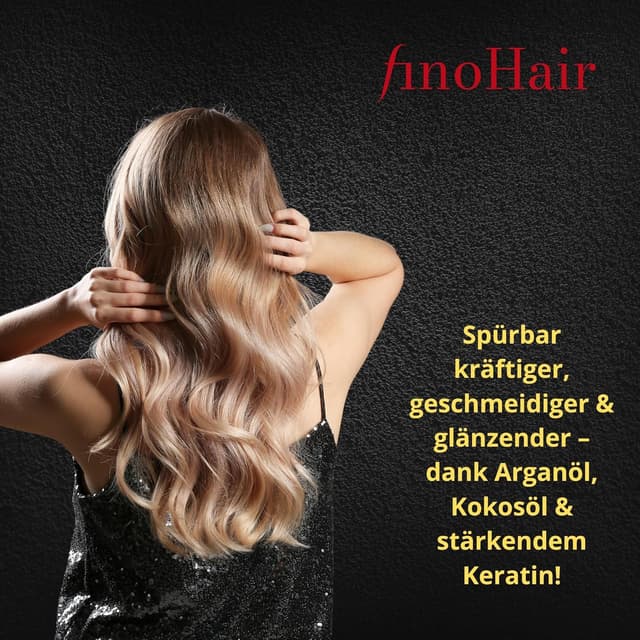 Detalle de fino Hair Premium Touch Haarmaske mit Biotin, Keratin & Arganöl – Tiefenpflege ohne Silikone & Parabene (200 ml)