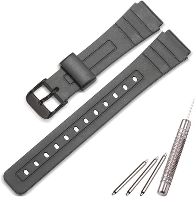 Thumbnail 6 de Ersatzarmband aus Harz/Silikonkautschuk für Casio F-91W (F91W) – wasserdichtes Uhrenband