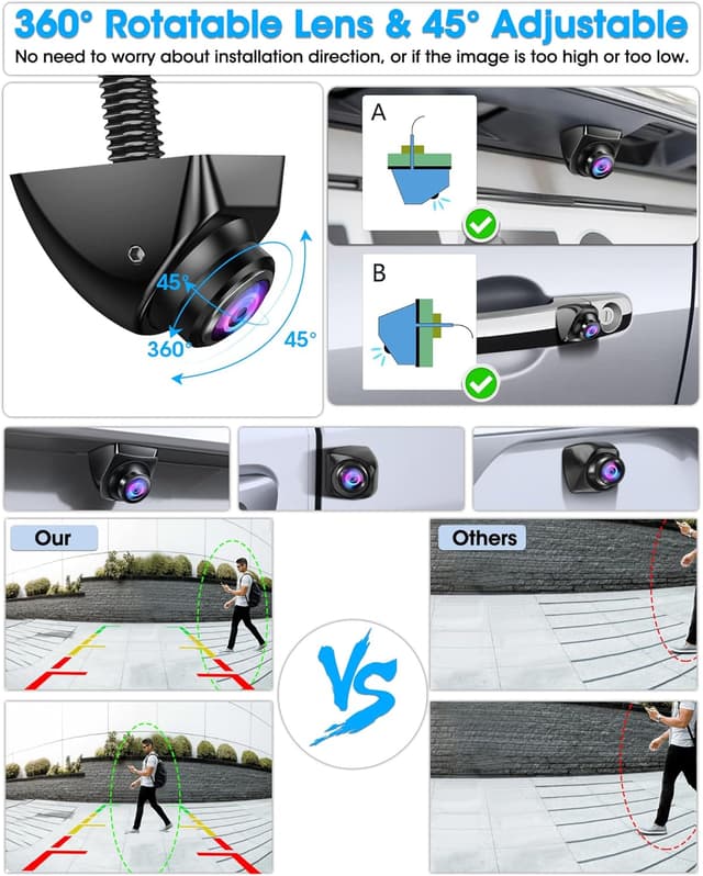 Thumbnail 4 de AHD 1080P Rückfahrkamera 170° Weitwinkel