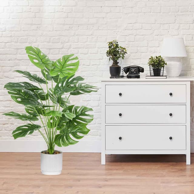 Thumbnail 6 de Laelfe Planta Artificial Monstera 75cm con Maceta