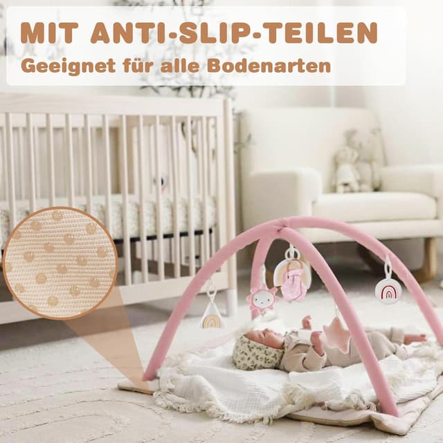 Detalle 2 de Mallify Spielmatte für Babys mit 6 Spielzeugen