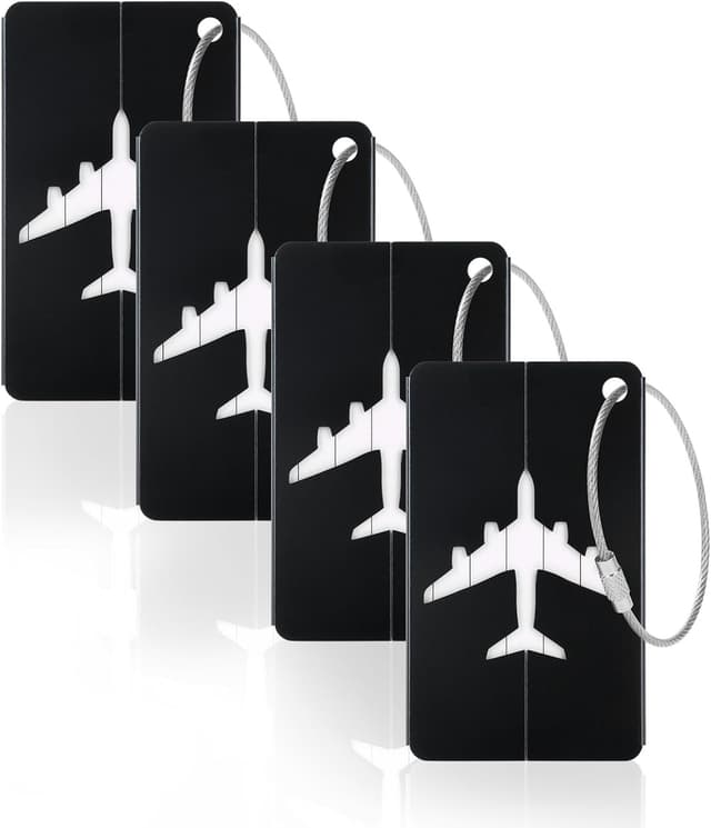 Imagen de Vicloon Viaggio Bagagli Tag 4 pezzi nero en OfertitasTOP