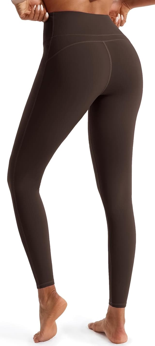 Detalle de JOYSPELS women’s gym leggings with pockets – high waisted tummy control full length & capri style