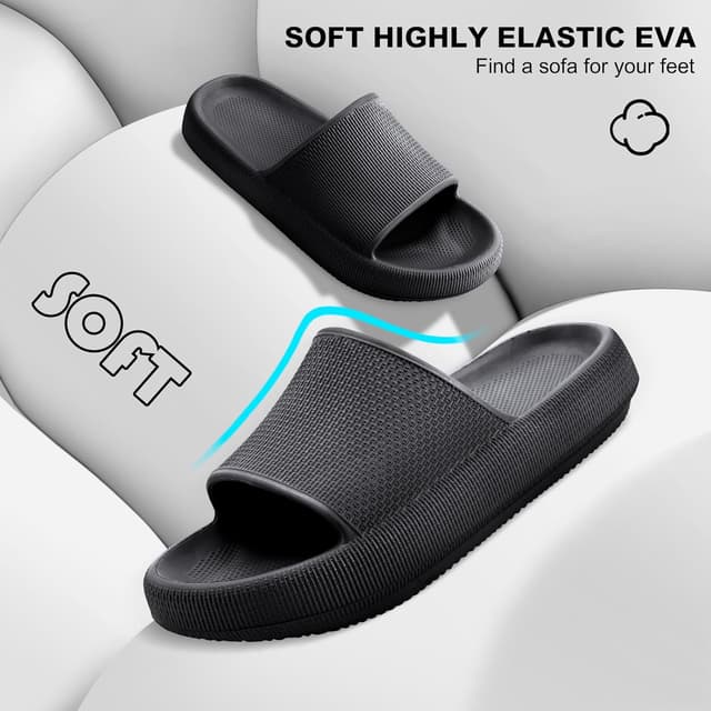 Detalle 1 de VAVOBIS Cloud Sliders lightweight non-slip slippers with thick sole