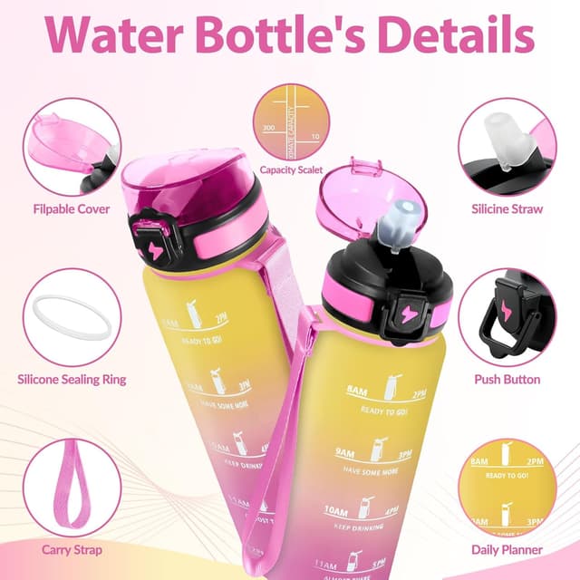 Thumbnail 1 de Mulbijeo Gourde 1L avec paille