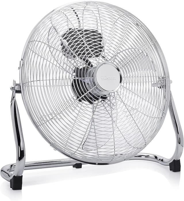 Detalle de Tristar VE-5936 Bodenventilator (40 cm, Metall) – 3 Leistungsstufen mit einstellbarem Winkel