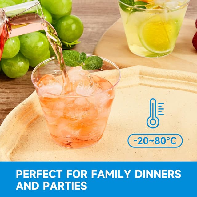 Thumbnail 4 de RACETOP 9 oz Clear Plastic Cups 100-Pack