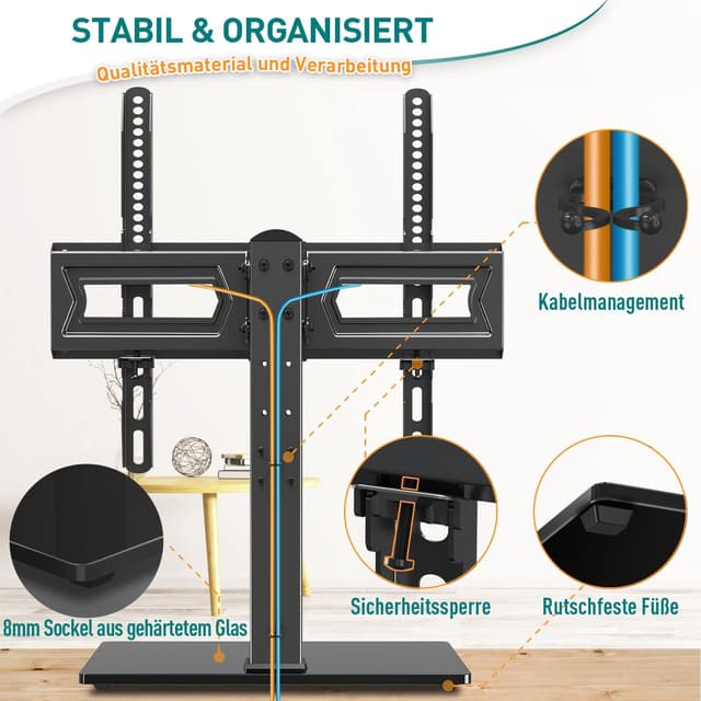 Thumbnail 4 de ELIVED EV017 Schwenkbarer TV Ständer 37–70 Zoll