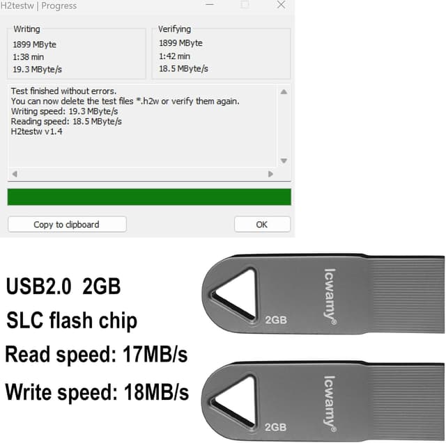 Detalle 2 de lcwamy 2GB USB stick 2 pack