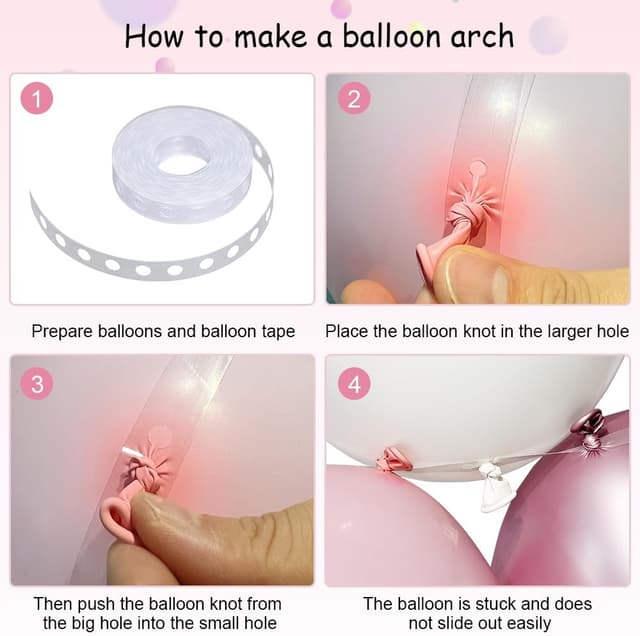 Thumbnail 4 de Jstzdq 135 Pcs Pink Balloon Garland Kit