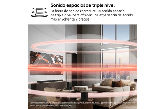 Detalle 2 de LG SG10TY Barra de sonido 3.1 420W con subwoofer