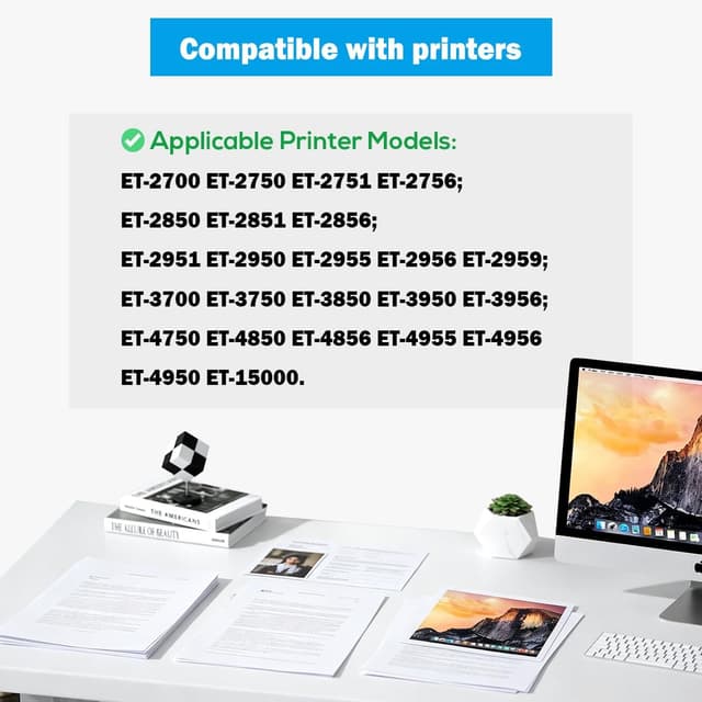 Detalle de Multipack inchiostro compatibile E102 (5-Pack, 2 Nero + Ciano/Magenta/Giallo) per stampanti serie ET-2700/ET-2850/ET-3700/ET-4750/ET-15000