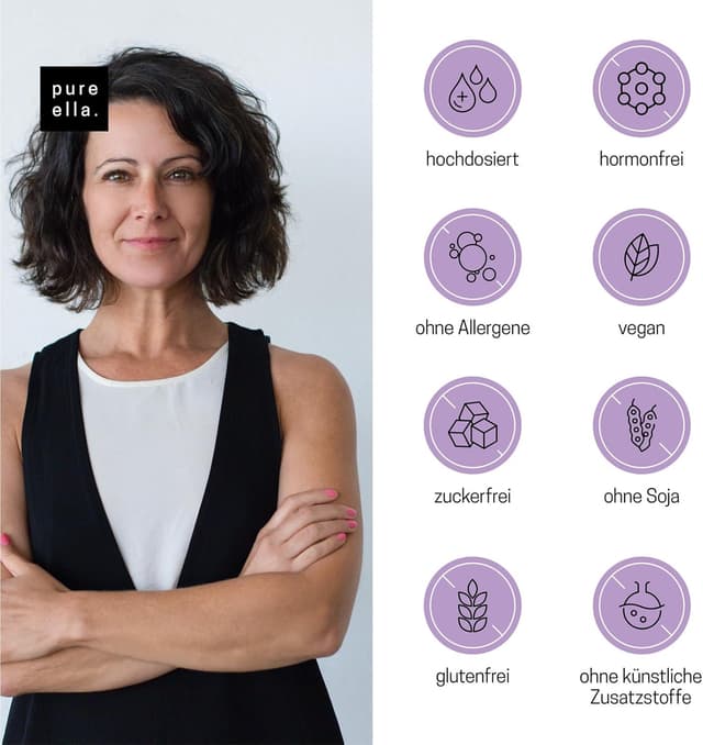 Detalle 1 de Pure Ella WECHSELJAHRE Vitalstoffkomplex für Frauen in der Menopause (60 Kapseln)