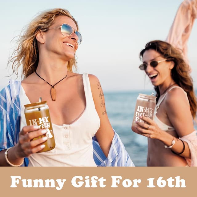 Thumbnail 6 de VivaJoy 16th Birthday Girls Travel Mug – Personalised Coke Cup Gift for Daughter, Niece, Best Friend, Sister or Girlfriend