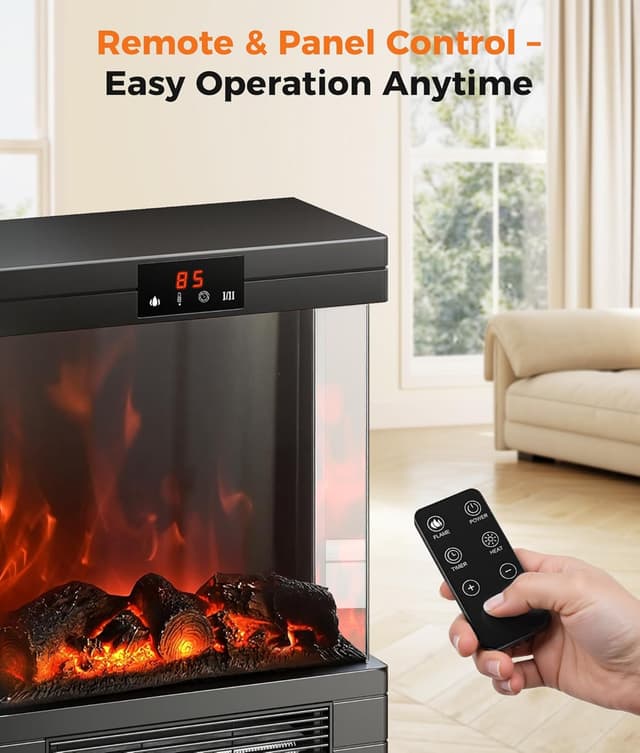 Thumbnail 5 de Oylus Electric Fireplace Stove Heater with Remote