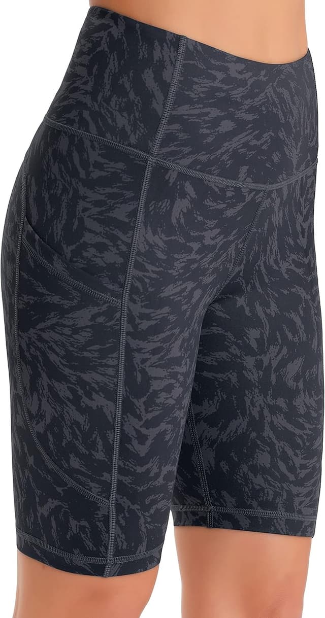 Detalle de Persit Damen kurze Leggings – blickdichte Radlerhose mit Taschen