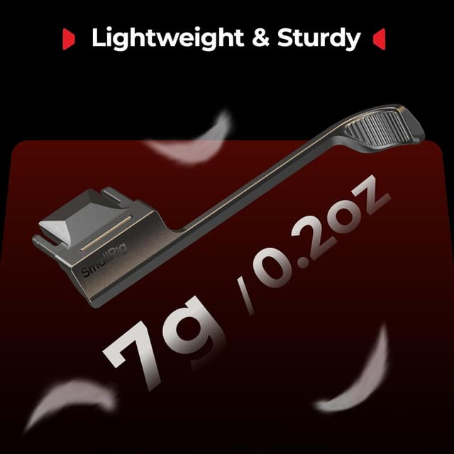 Detalle de SMALLRIG Thumb Grip mit Blitzschuhabdeckung für FUJIFILM X-E5 (Schwarz) – 5452