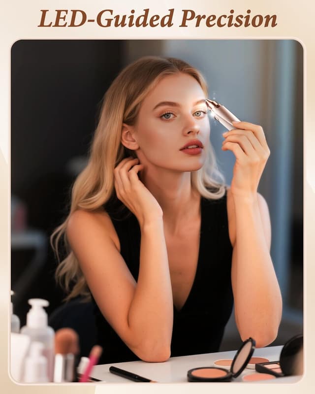 Thumbnail 5 de Eyebrow Trimmer 2‑in‑1 Rechargeable Face Shaver 🪒