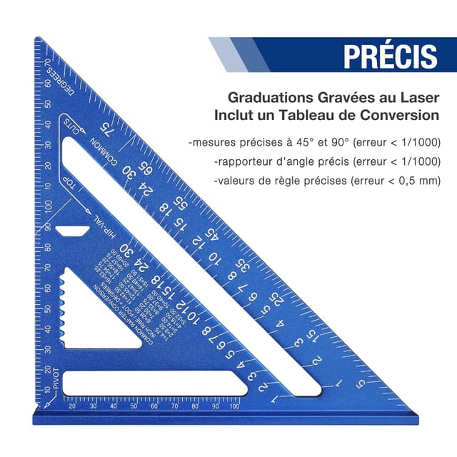Thumbnail 2 de WORKPRO Equerre Menuisier 180 mm đ