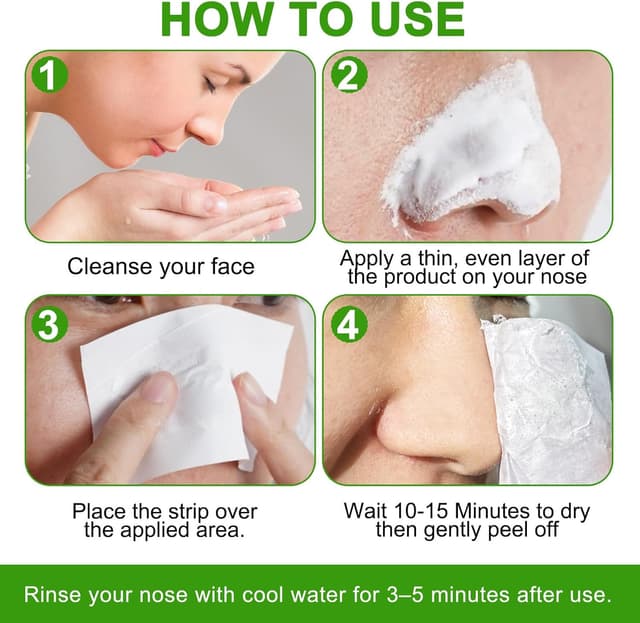 Detalle 2 de Maschera Punti Neri Punti Neri | 2% BHA per cura della testa nera su naso, con acido ialuronico e aloe vera