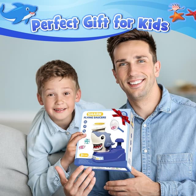 Thumbnail 6 de Flying Disc Launcher Toy 1 Shark