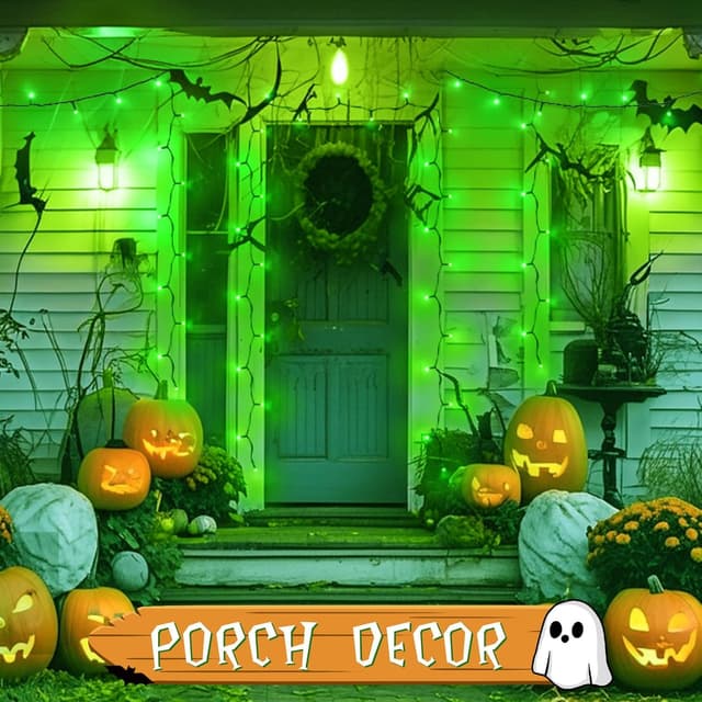 Detalle 2 de Gcstnn Battery Fairy Lights (5m / 50 LEDs) with 6h Timer, IP65 Waterproof – Green cable for Halloween decor