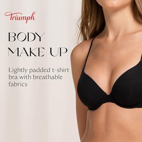Detalle de Triumph Body Make-Up WHP 95C sujetador camiseta negro