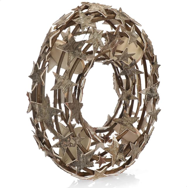 Detalle 2 de COM-FOUR® Couronne de vigne Ø 40 cm 🏡