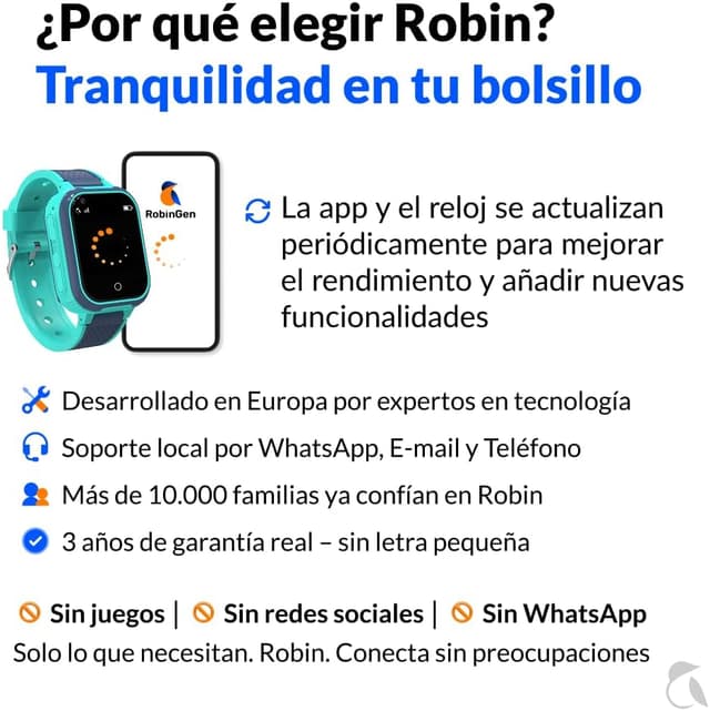 Thumbnail 4 de Robin Watch K1 reloj 4G para niños