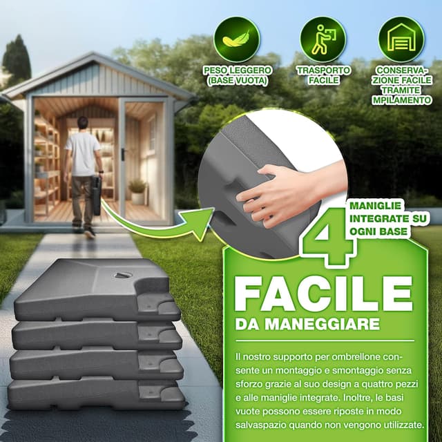 Thumbnail 1 de tillvex Base per Ombrellone 90 L / 120 kg 🏖