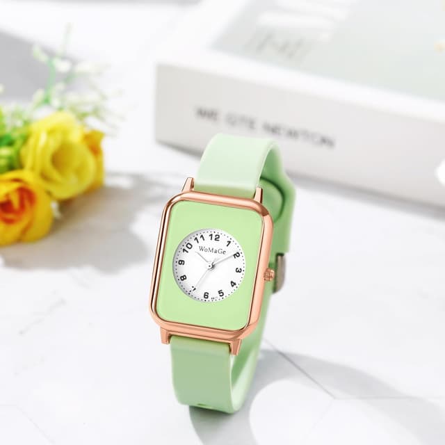 Detalle 2 de Avaner Damen-Quarzuhr Quadratisch, 1 ATM