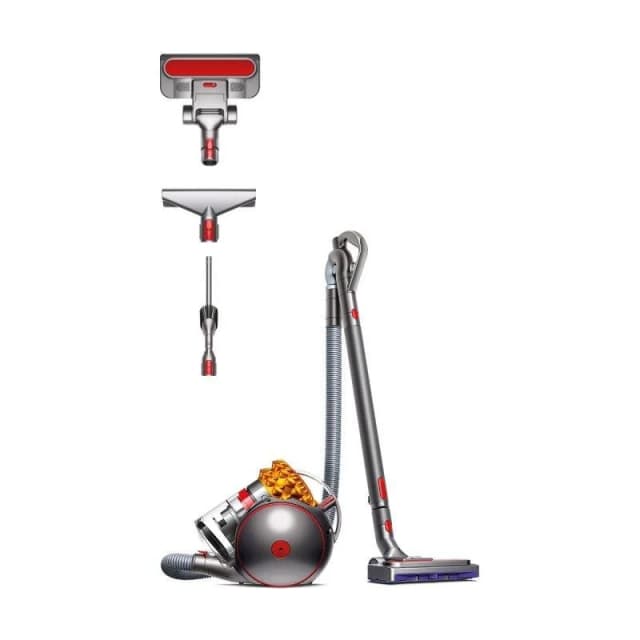 Detalle de Dyson Cinetic Big Ball Multi Floor 2 aspiradora sin bolsa 700W depósito 0,8L gris y amarillo