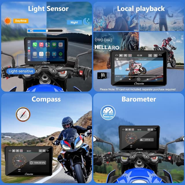 Thumbnail 5 de CARPURIDE W702BS PRO 7" motorcycle GPS