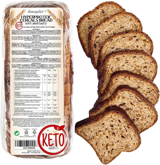 Imagen de PANE BAULETTO KETO ai cereali 360 g 🥖 en OfertitasTOP