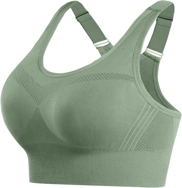 Detalle de Litherday Sport BH Damen Push Up ohne Bügel mit abnehmbaren Pads – Racerback & Cut-Outs