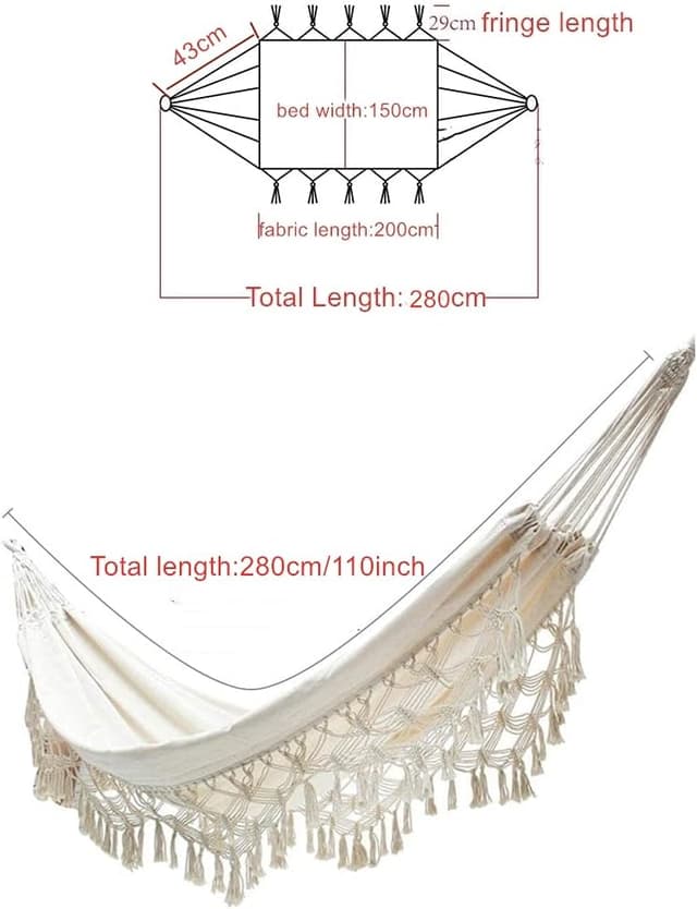 Detalle de KEREITH Amaca Brasiliana 200x150 cm 200 kg