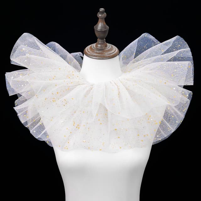 Thumbnail 2 de TaleMoon Gerüschter Tüllkragen 38 cm 🎭