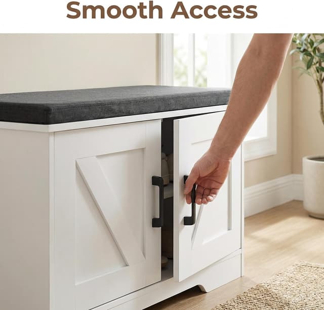 Thumbnail 5 de HOMSHO 2-Tier Storage Bench 27.6