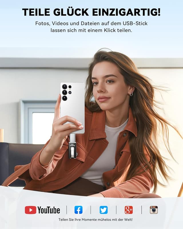 Thumbnail 5 de SUDEHO USB Stick 256 GB – iPhone/Android Speicherstick